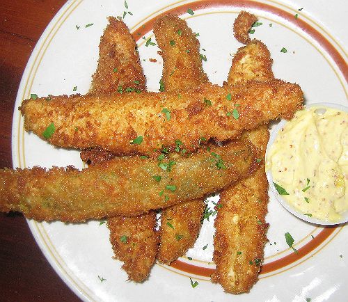 deep fried pickles on menu